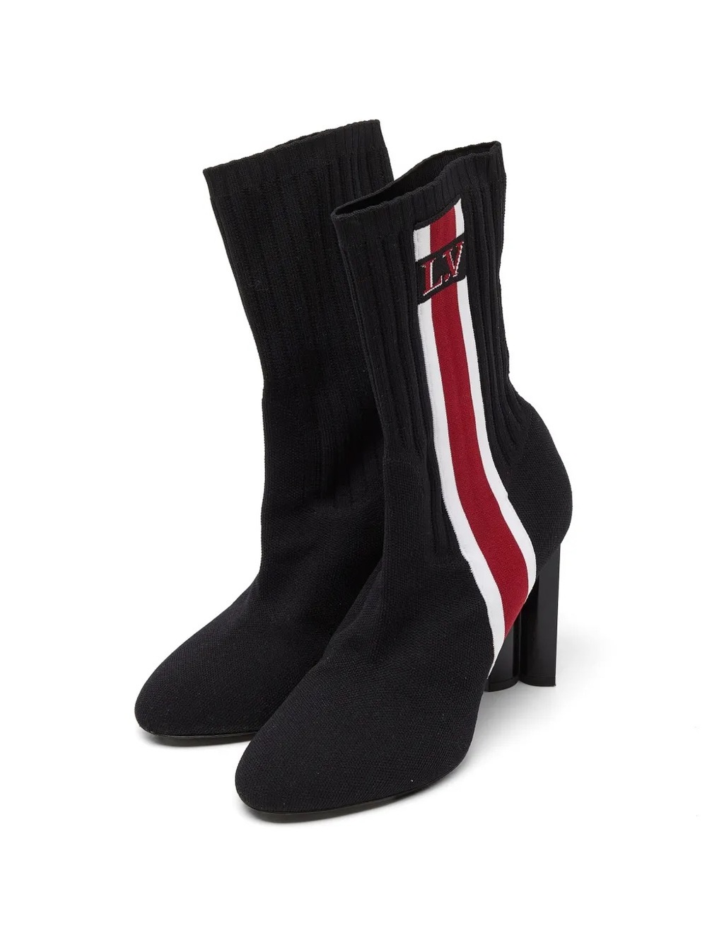 Louis Vuitton Silhouette heeled sock ankle boots